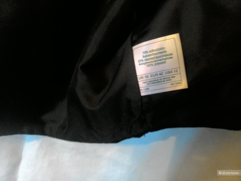 Пристраиваю стильное черное бархатное болеро фирмы Laura Ashley, размер UK 16/