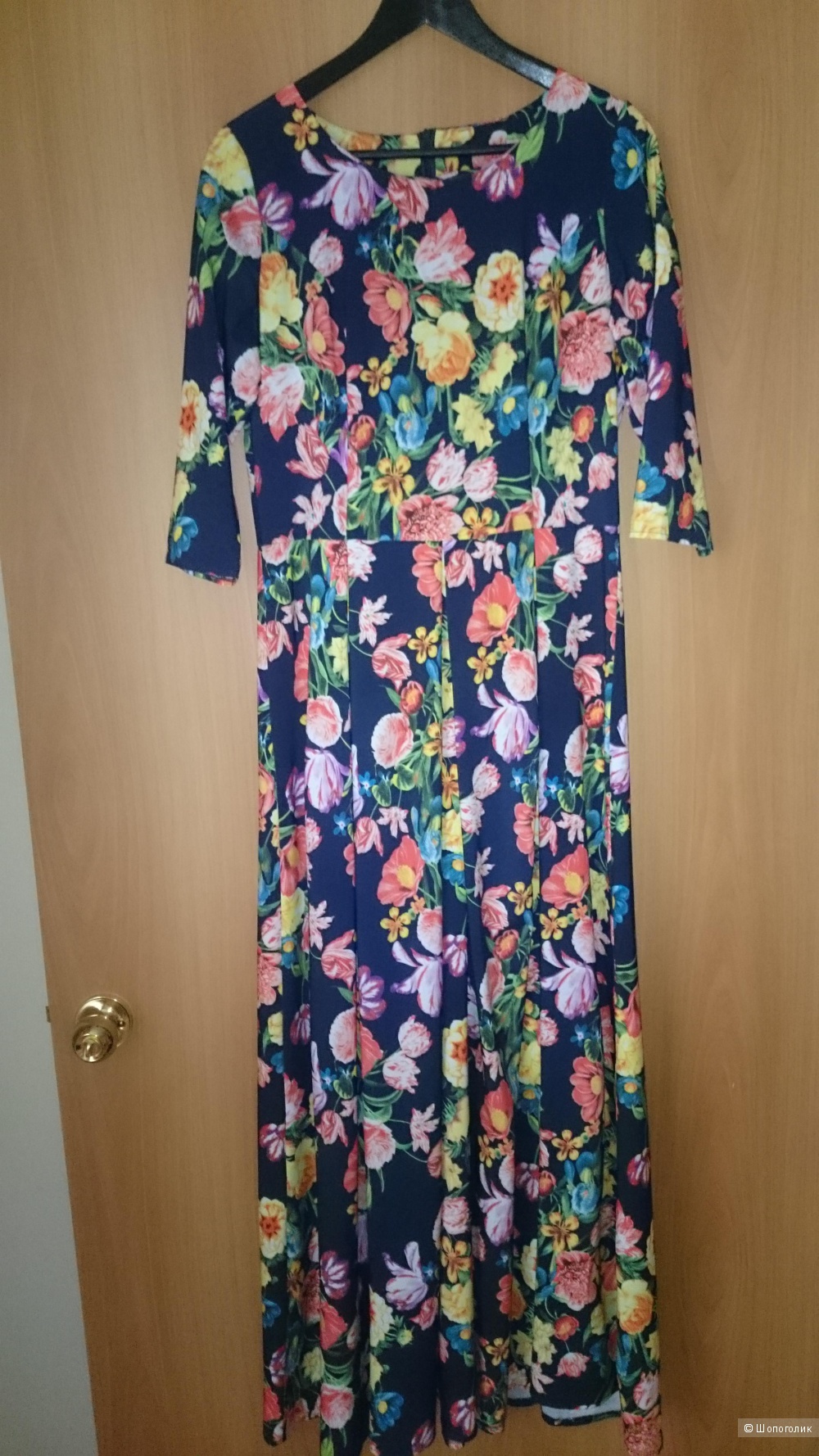 Цветочное платье, размер 48
