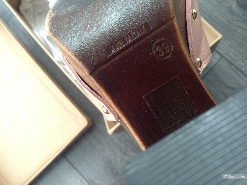 Новые кожаные босоножки на каблуке ASOS TIMER (6uk-39eur) маломерят на 38eur!