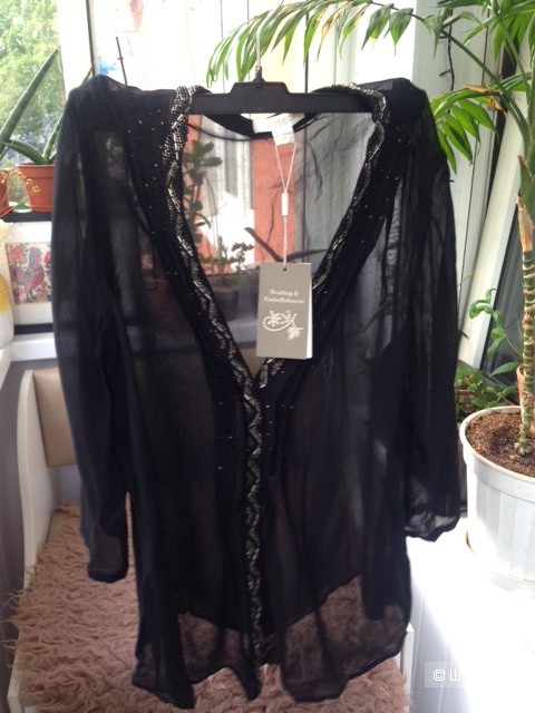 Нарядная блузка вышивка бисером Monsoon (44-46 размер)