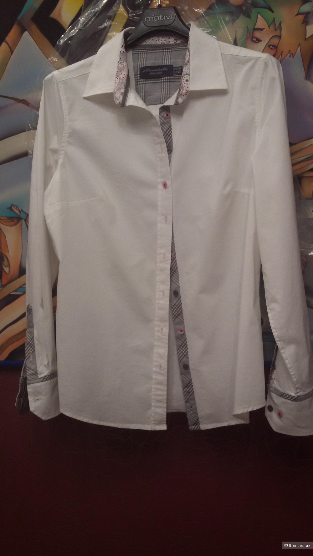 Оригинальная белая рубашка марки BARILOCHE, размер  DE 36