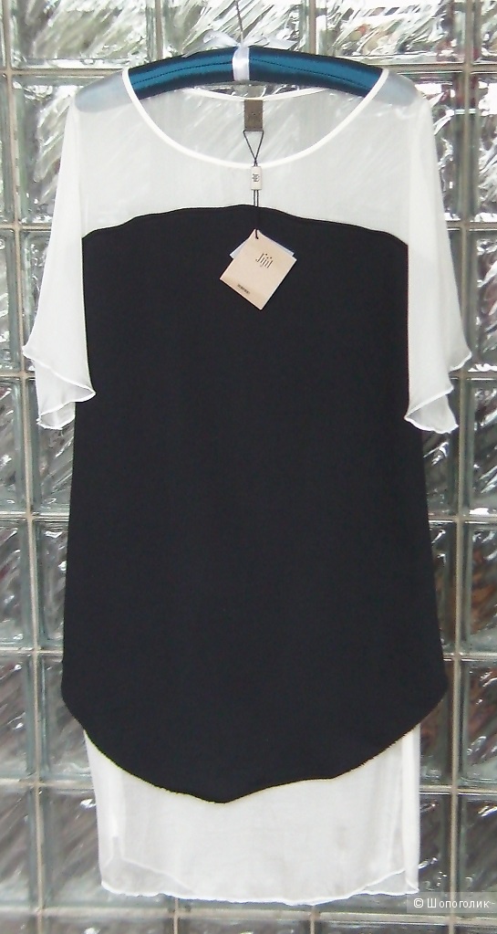 Летнее платье-свитшот из шелка и хлопка Jijil, размер S