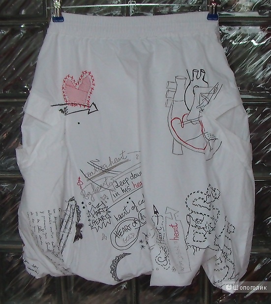 Яркая летняя юбка Desigual в стиле хиппи-шик, 100 % хлопок, 42-44 размер