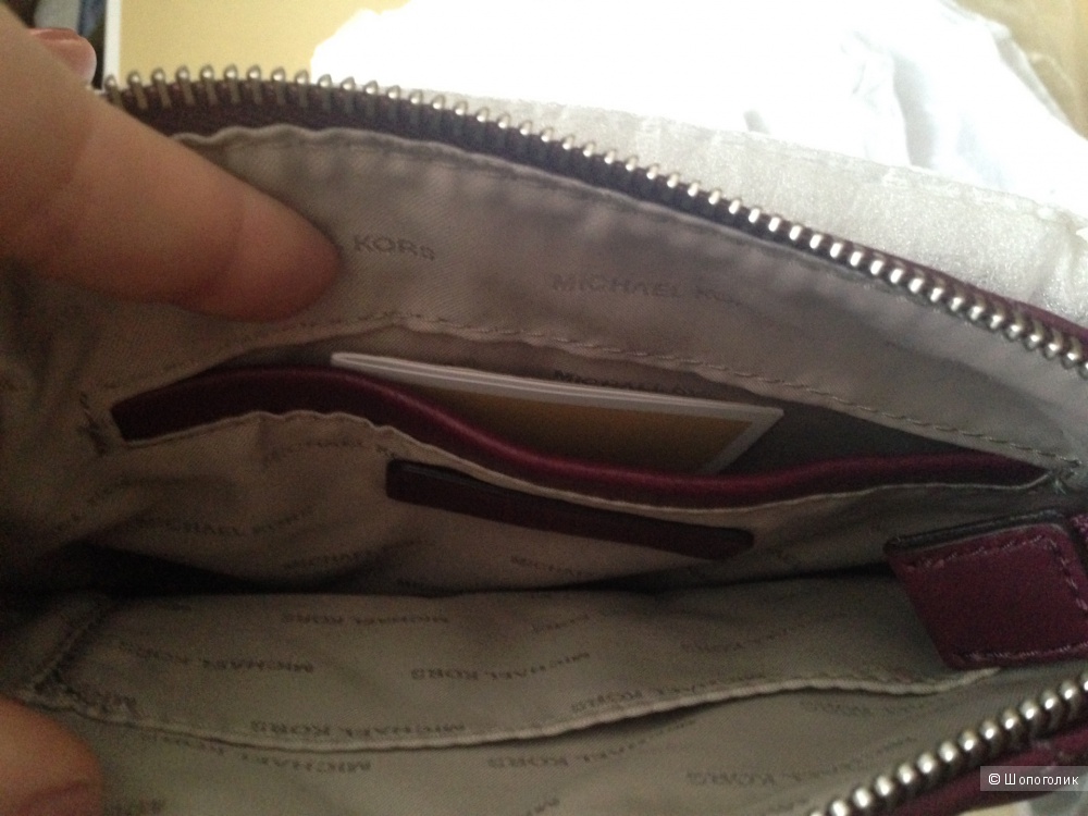 Новая сумочка Michael Kors, модель Sloan, цвет Plum, кожа, кроссбоди