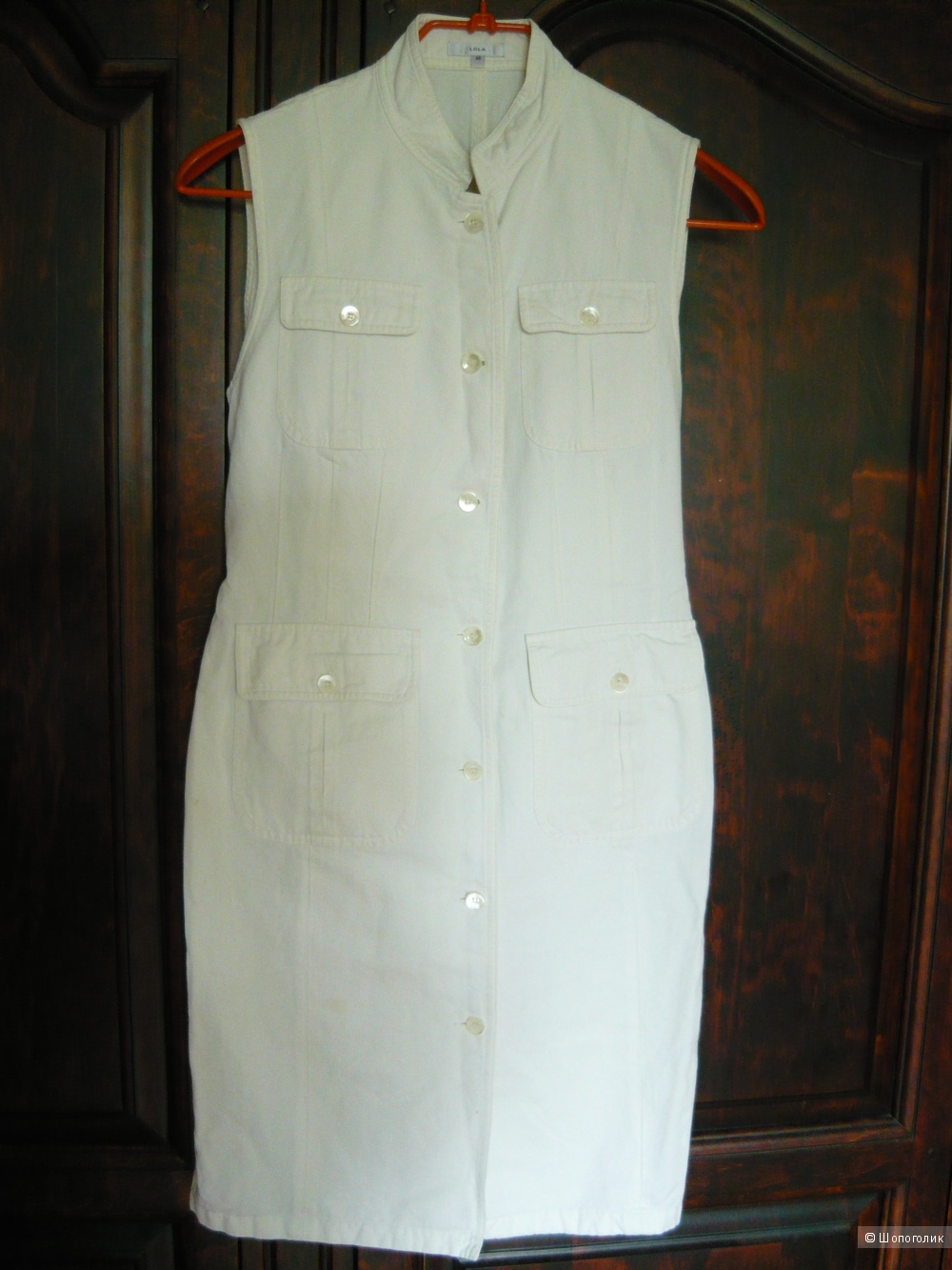 Короткий джинсовый платье – сарафан Lola, размер на 42-44