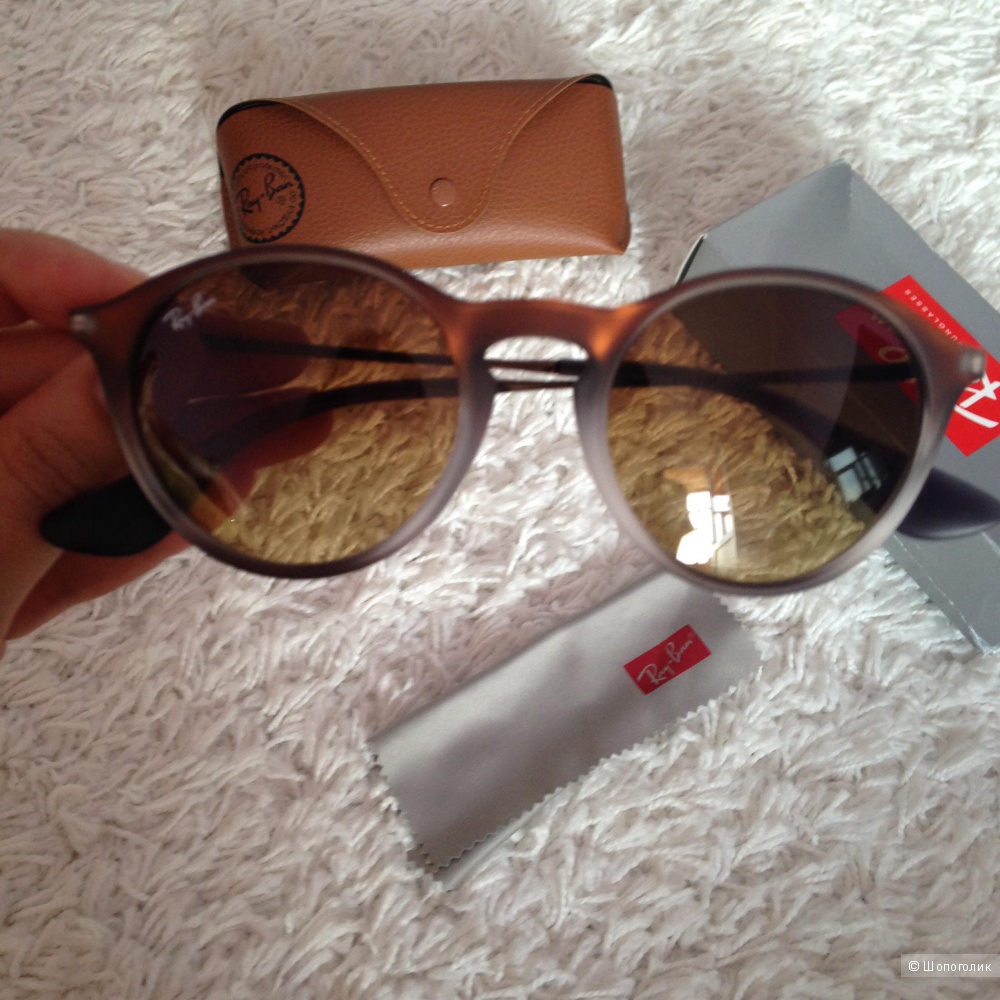 Новые очки Ray Ban round sunglasses in brown