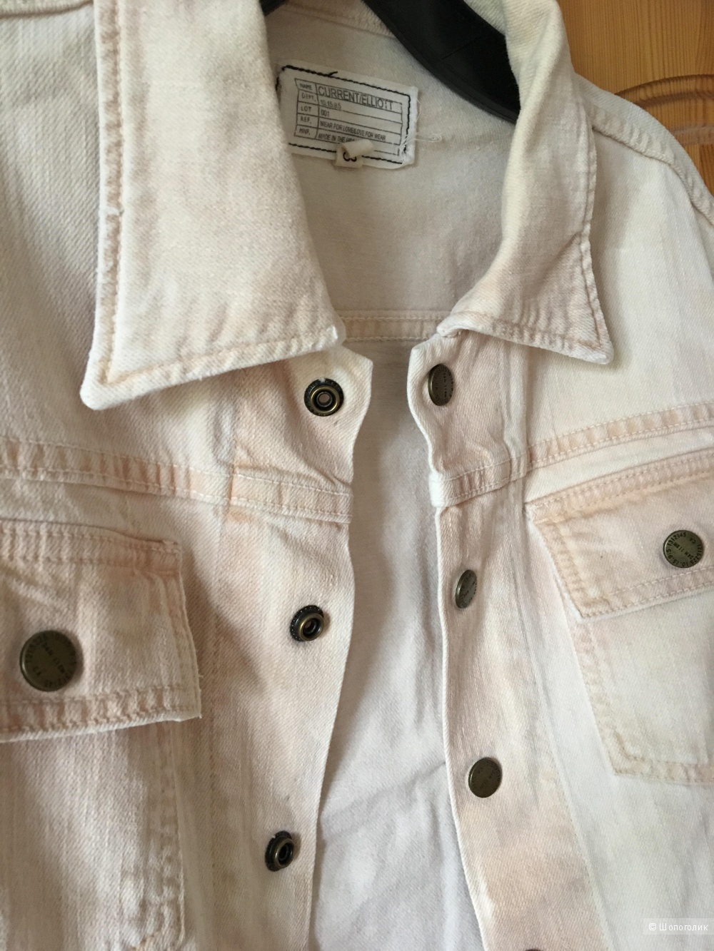 Светлая джинсовая куртка CURRENT/ELLIOT, размер 3 (на 46-48)