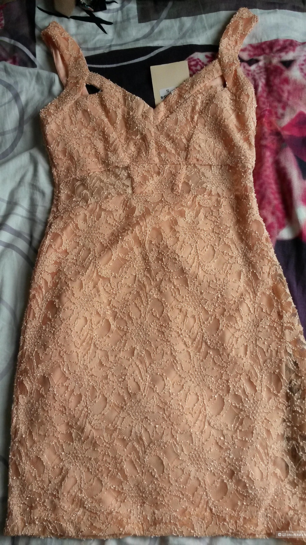 Гипюровое мини платье, размер С