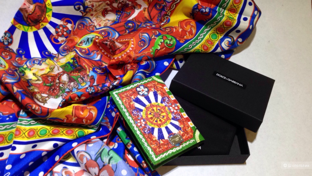DOLCE&GABBANA обложка на паспорт с принтом Caretto Siciliano Новая.Оригинал