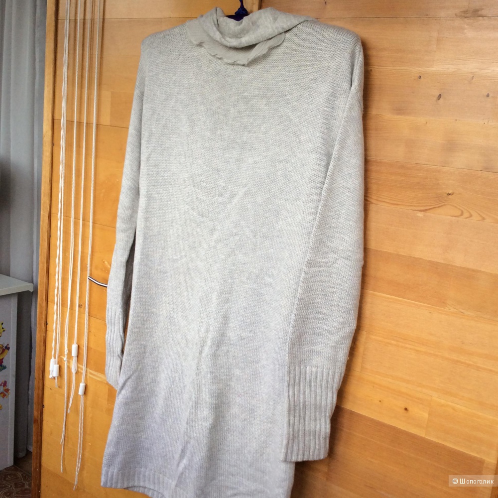 Платье-свитер длинный джемпер размер 2 S бу