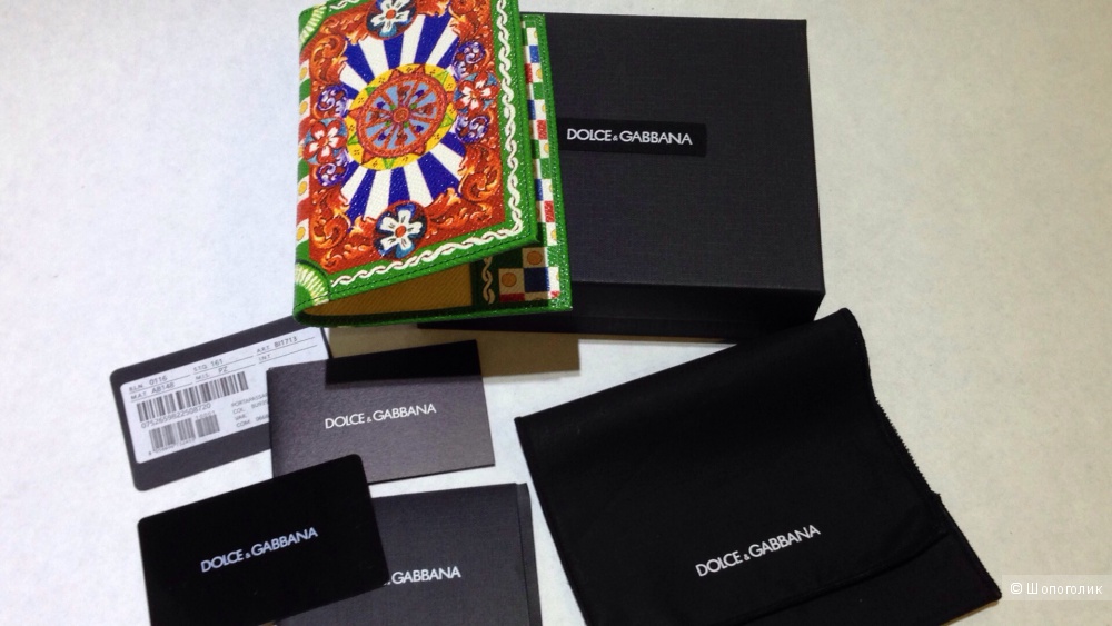 DOLCE&GABBANA обложка на паспорт с принтом Caretto Siciliano Новая.Оригинал
