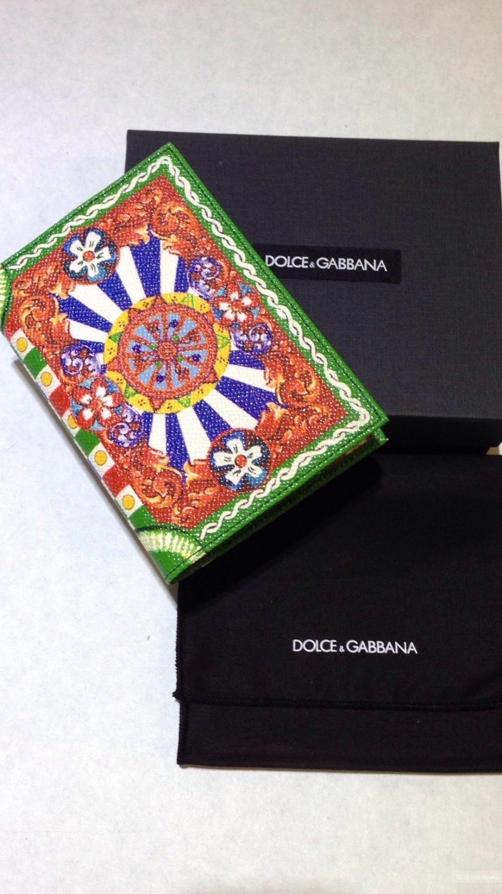 DOLCE&GABBANA обложка на паспорт с принтом Caretto Siciliano Новая.Оригинал