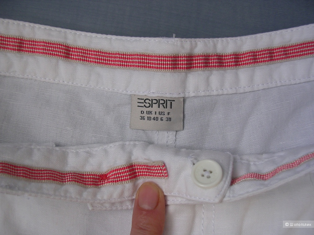 Удобные белые шорты Esprit на 46-48 разм