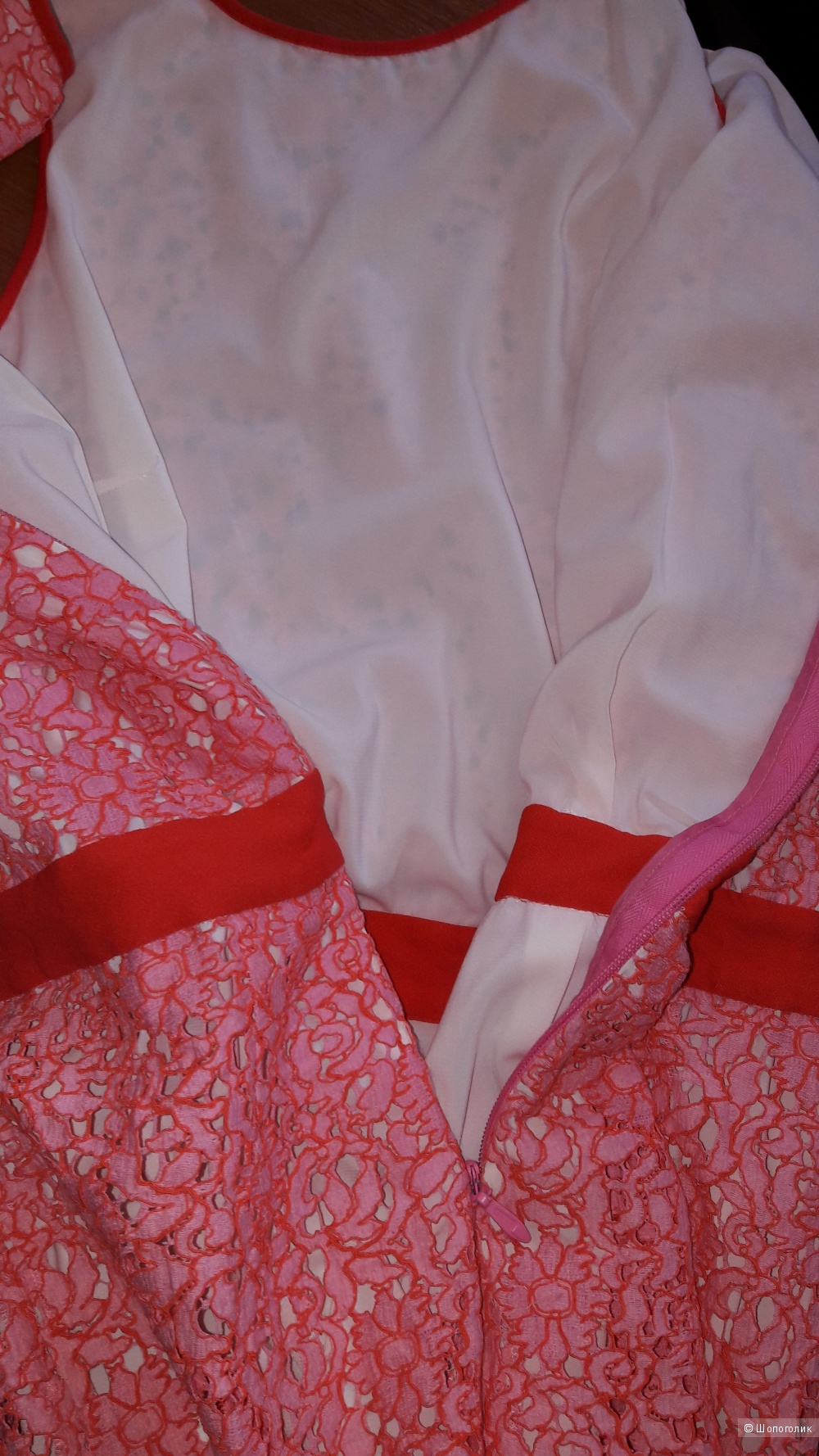 Msgm Платье Италия. Кружево розовое Оригинал. Размер на 44-46 размер-маркировка 46