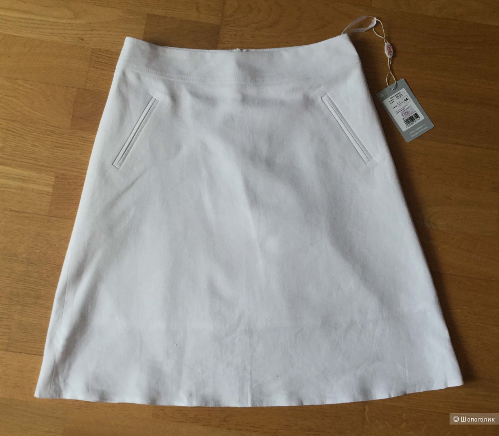 Белая летняя юбка, размер 44