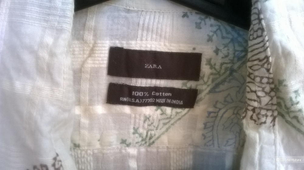 Мужская рубашка Zara 46 размер