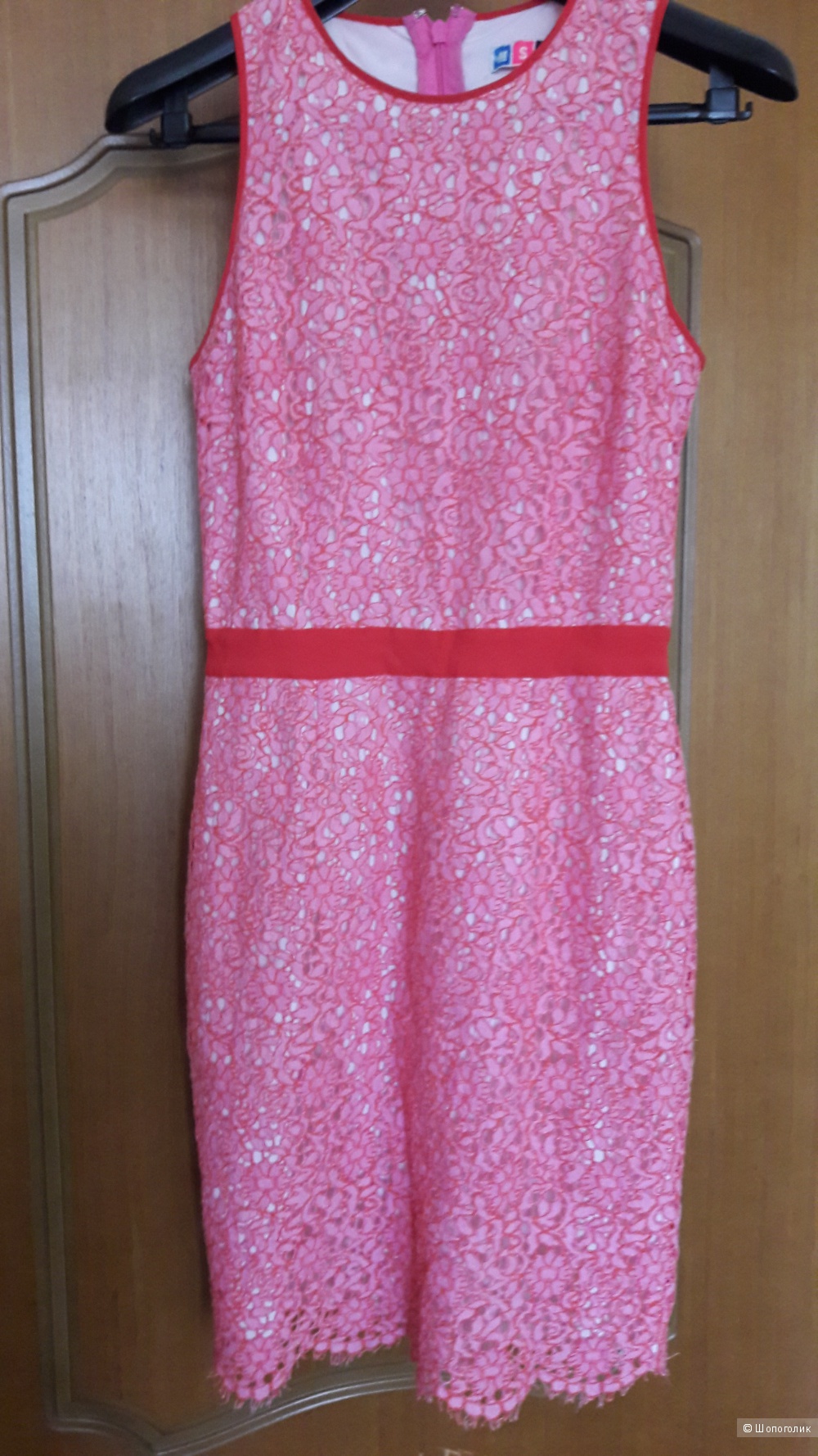 Msgm Платье Италия. Кружево розовое Оригинал. Размер на 44-46 размер-маркировка 46