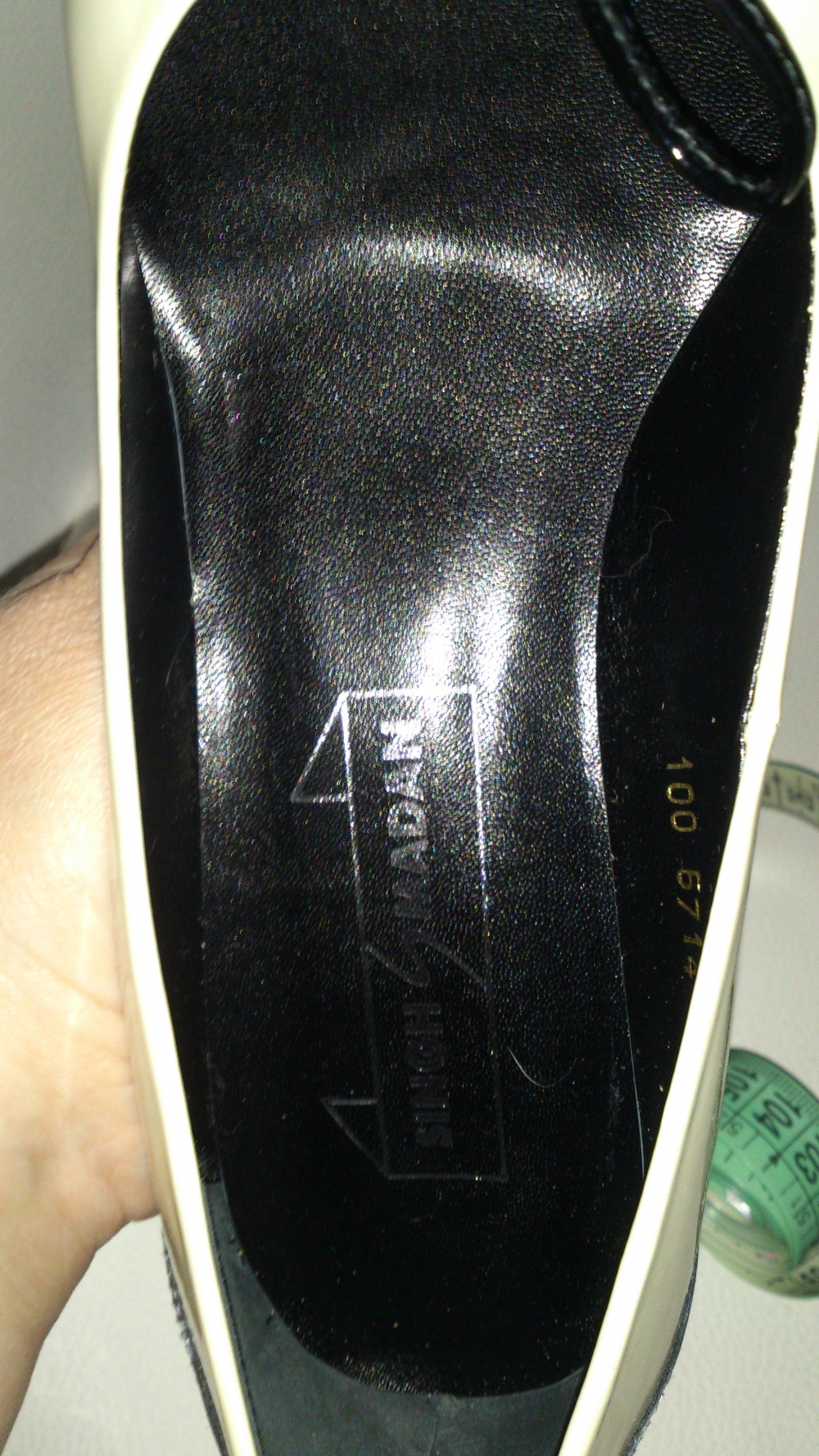 Туфли лакированные двухцветные SINGH S MADAN, размер 39, Европа