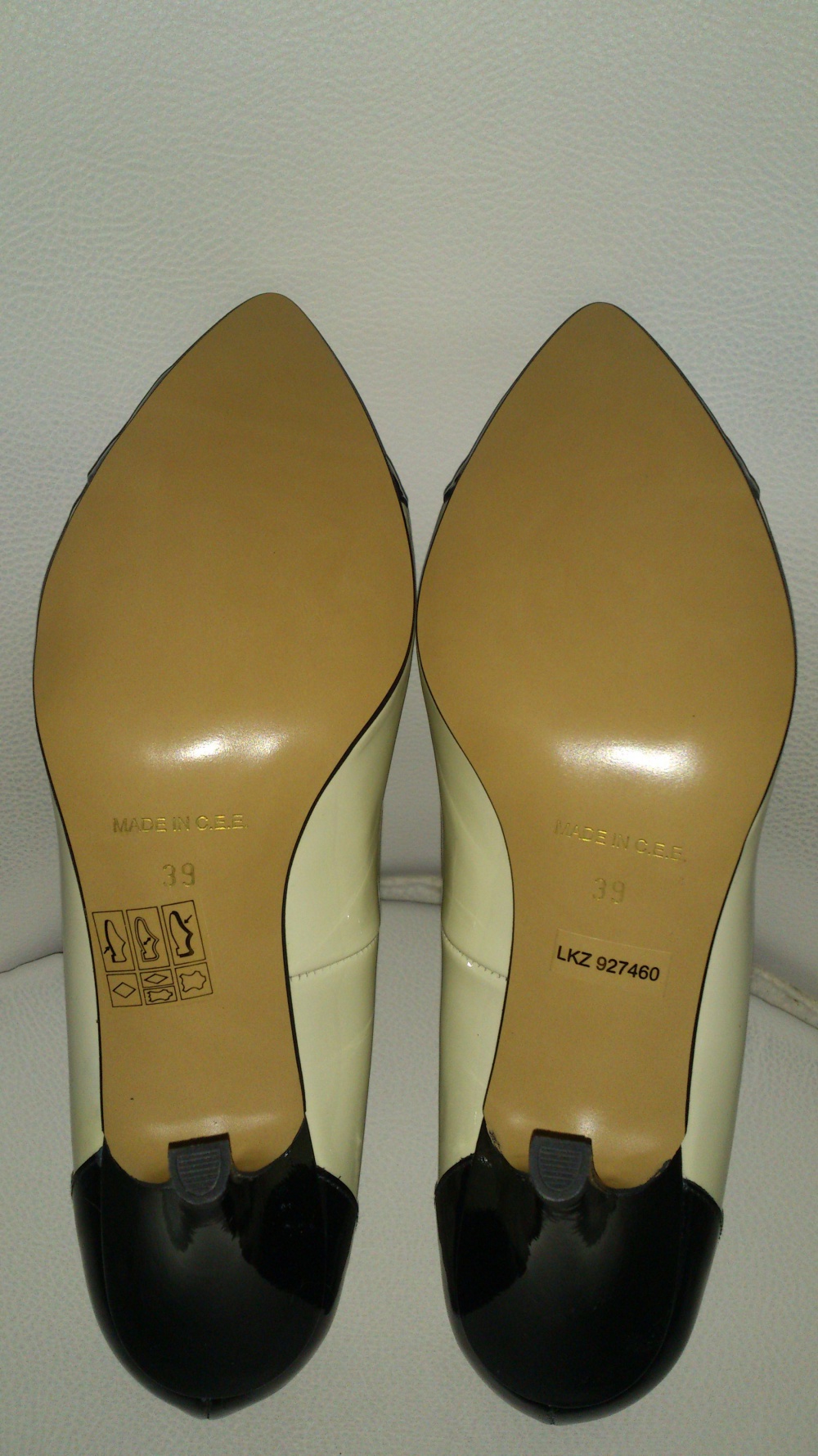 Туфли лакированные двухцветные SINGH S MADAN, размер 39, Европа
