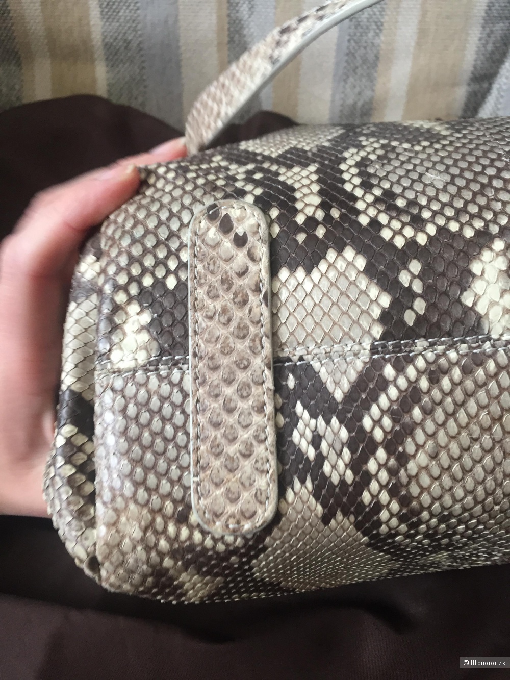 Roberto Cavalli python diva bag