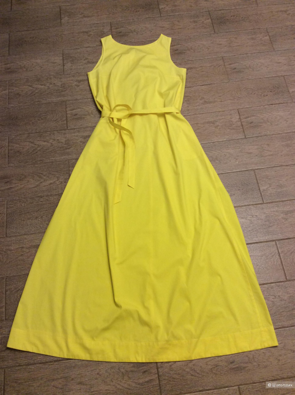 Солнечно-желтое летнее длинное платье Lakbi р.44 (на 44-46)