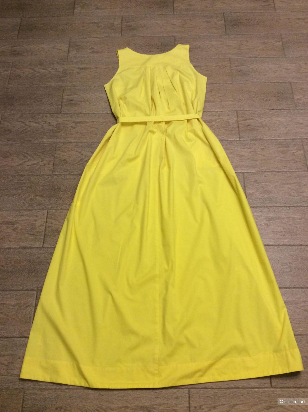 Солнечно-желтое летнее длинное платье Lakbi р.44 (на 44-46)