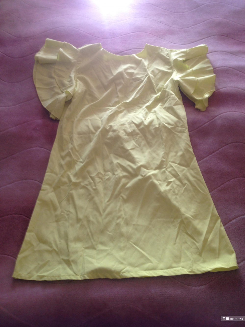 Платье krasa, цвет желтый неон, размер 44-46