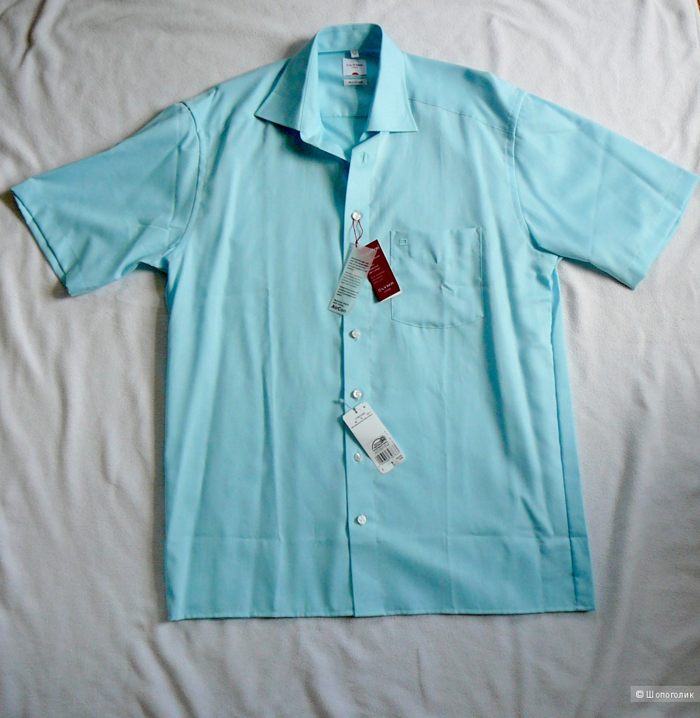 Новая мужская рубашка OLYMP LUXOR Aircon ворот 40 (не требует глажки)