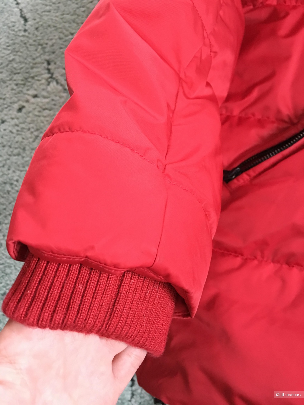 Куртка зимняя красная Zara размер 44