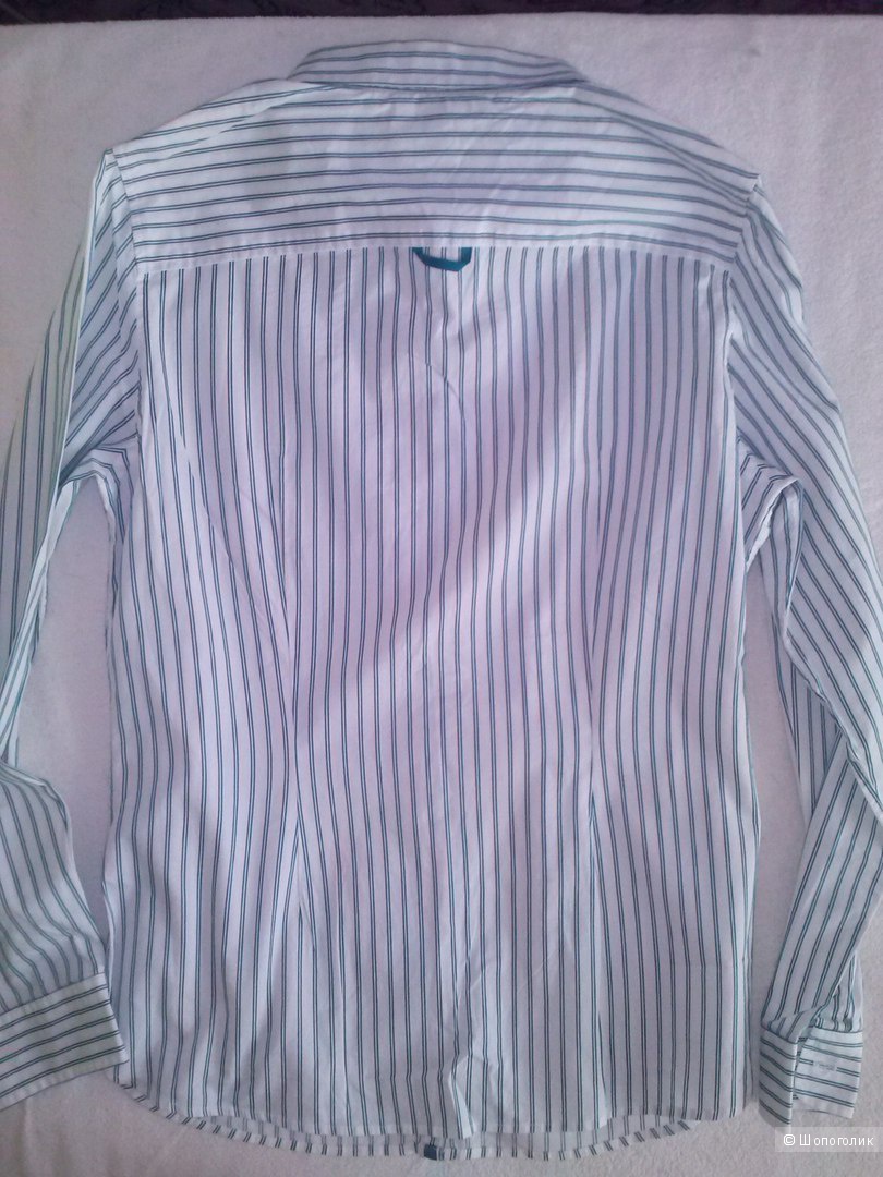 Tommy Hilfiger рубашка в изумрудную полоску, размер 12. Новая