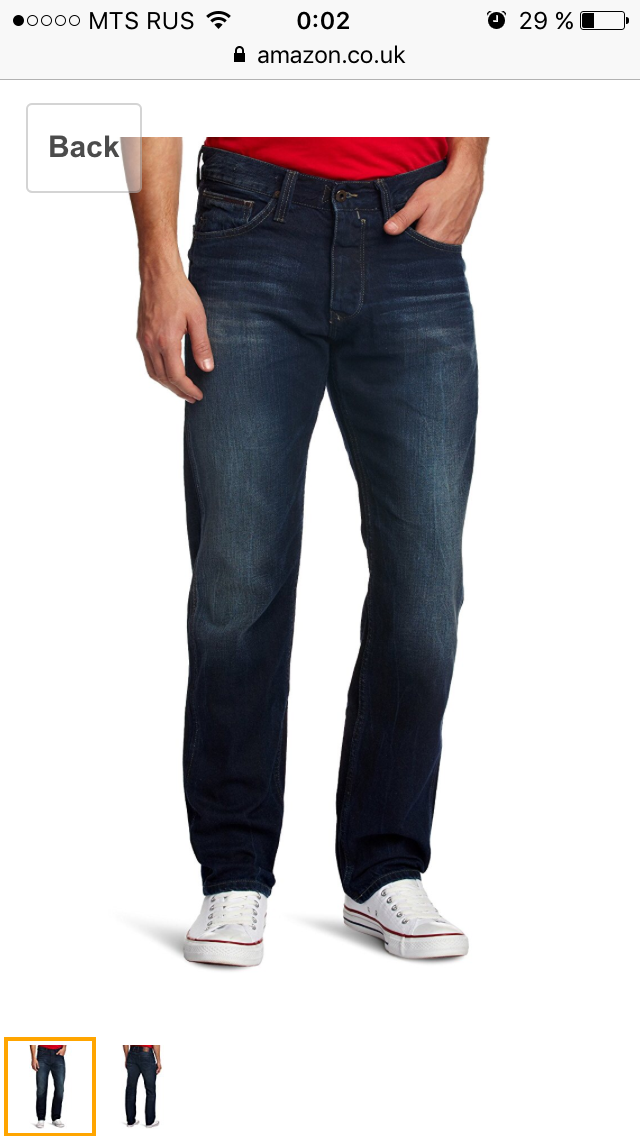 Мужские джинсы Tommy Hilfiger размер 32/34 (большемерят)