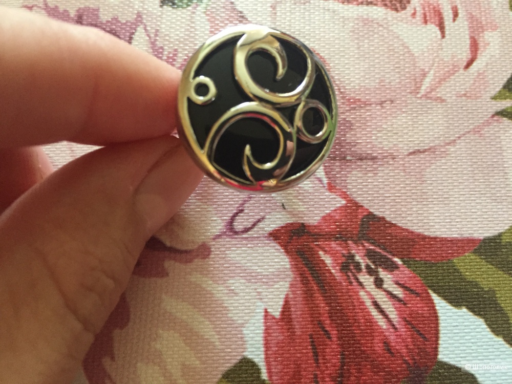 Yarra Sandara серебрянное кольцо с агатом 16,5 размер