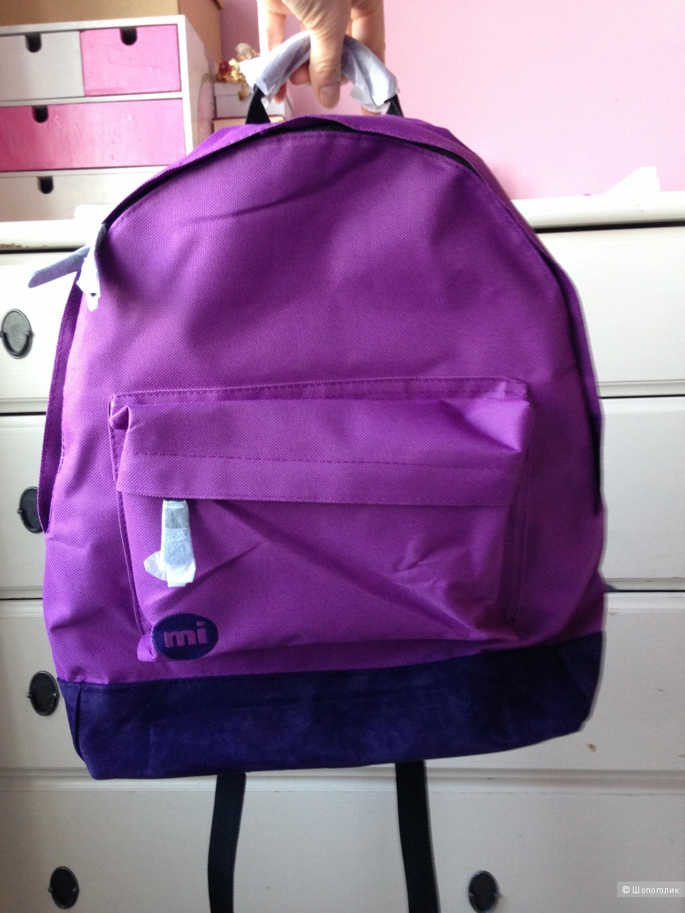Новый фиолетовый классический рюкзак Mi-Pac
