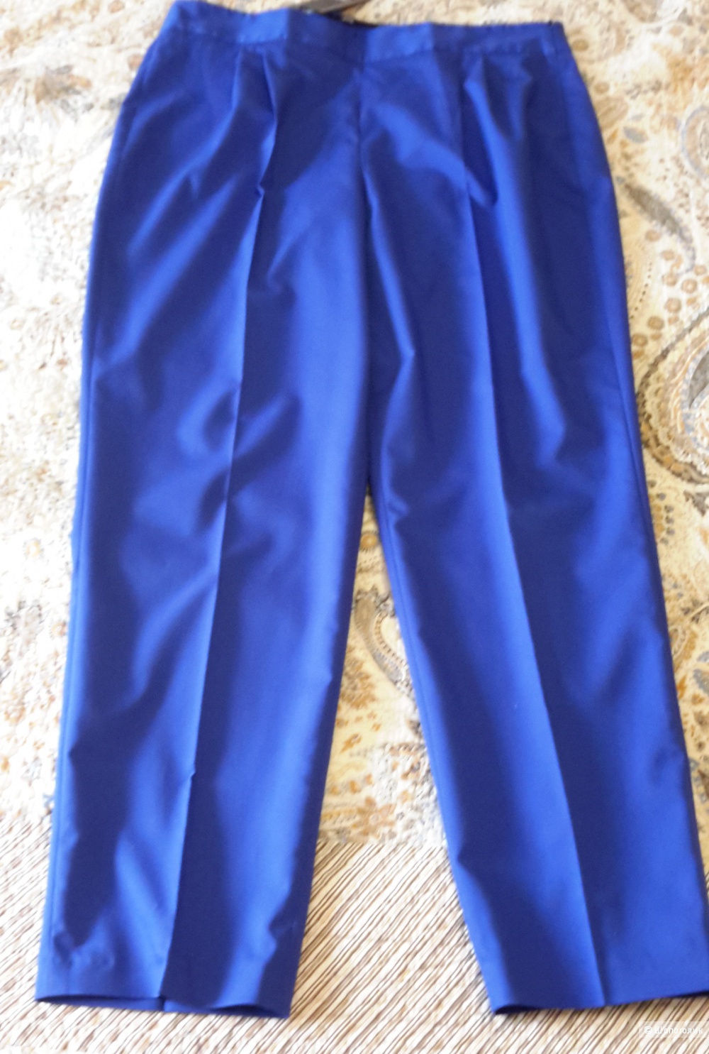 Классные дизайнерские брюки CHARUEL ярко-синего цвета, размер 48 плюс-50