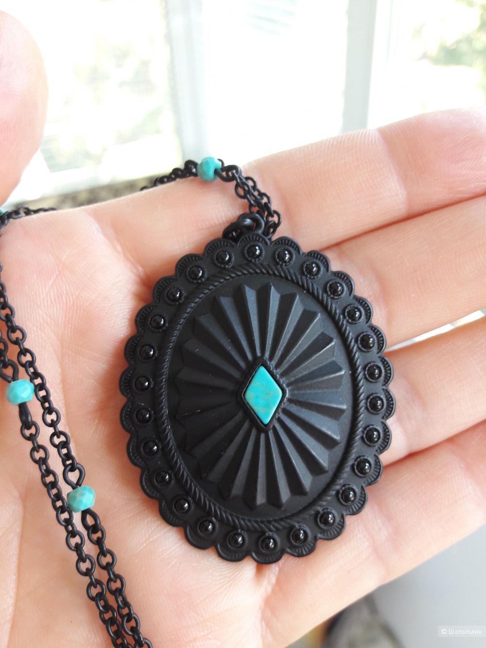 Necklace с бирюзой