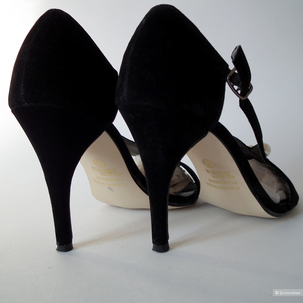 Туфли из искусственной замши, женские, размер 37,5-38