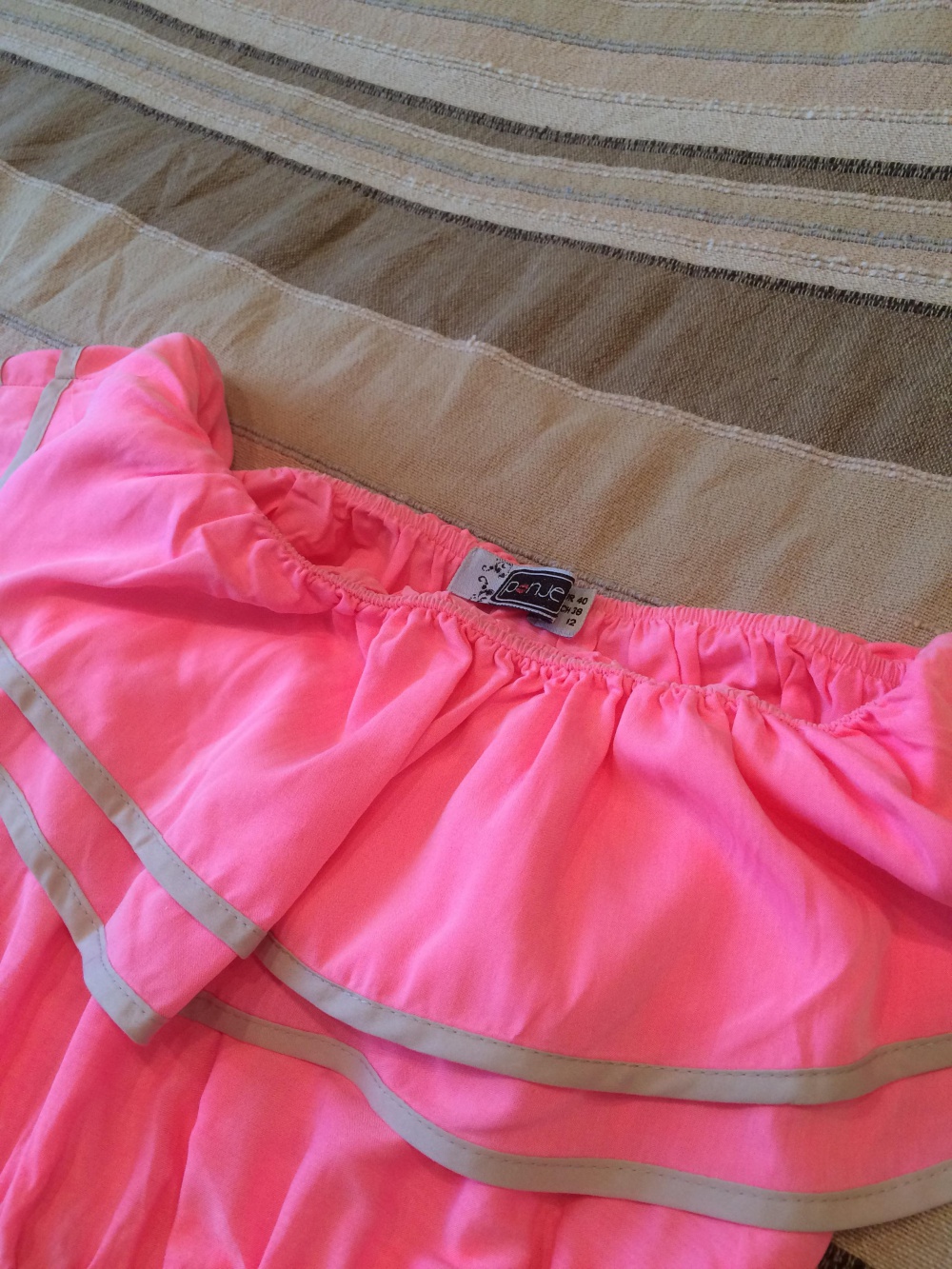 Розовое летнее платье, размер uk12