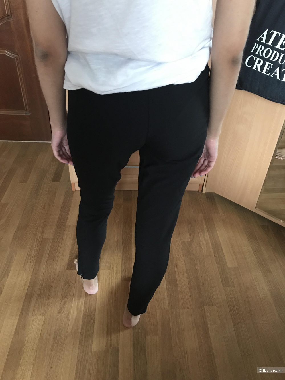 Черные брюки леггинсы Uterque в размере XS