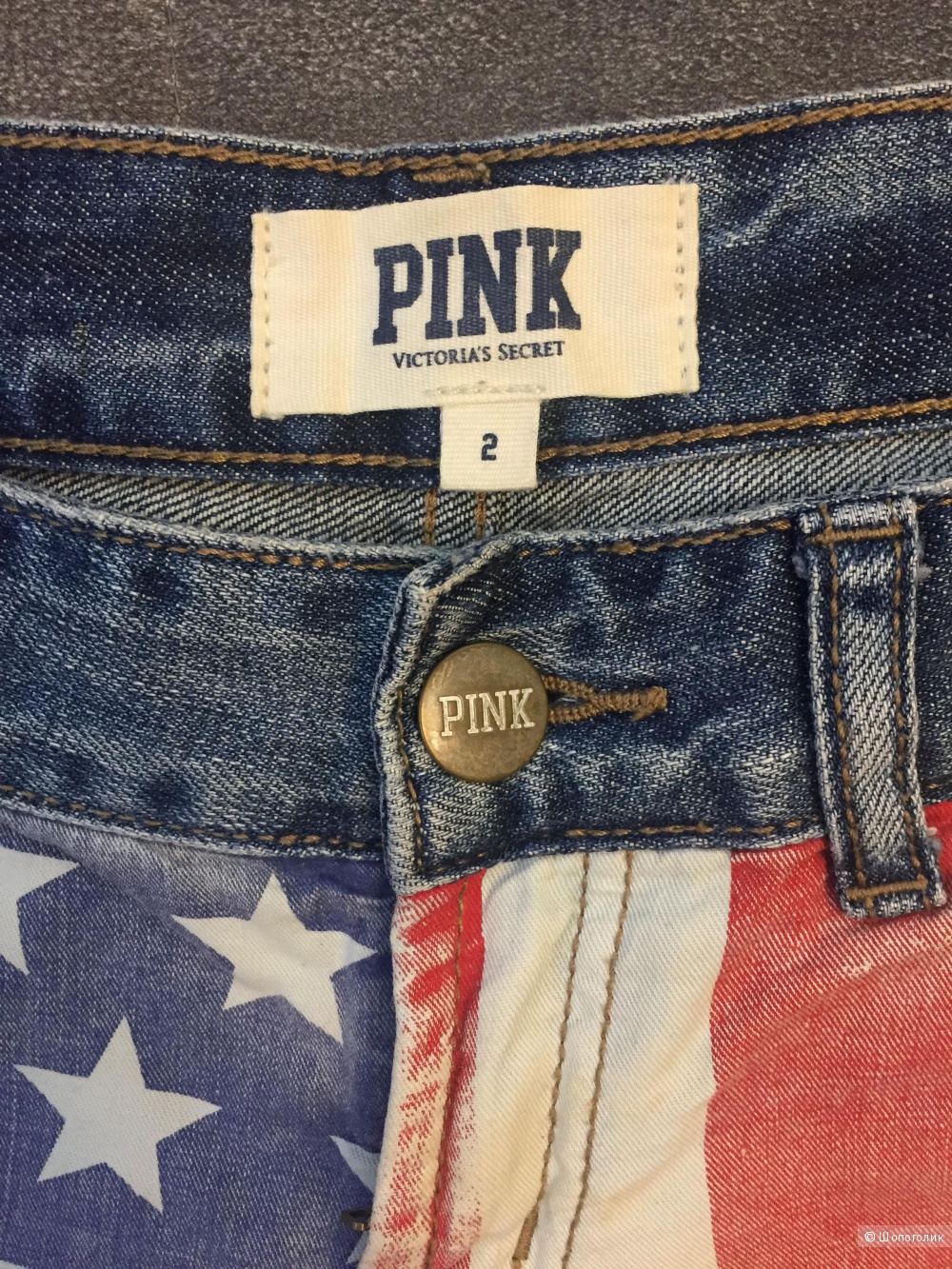Джинсовые шорты Victoria's Secret линия Pink, размер 2