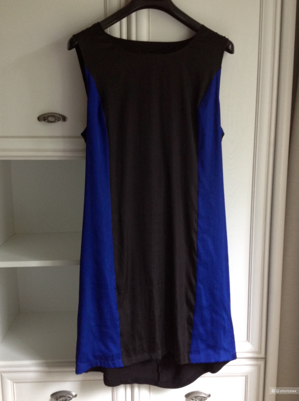 Платье колор-блок BCBG Max Azria, oversize, размер 48-52.