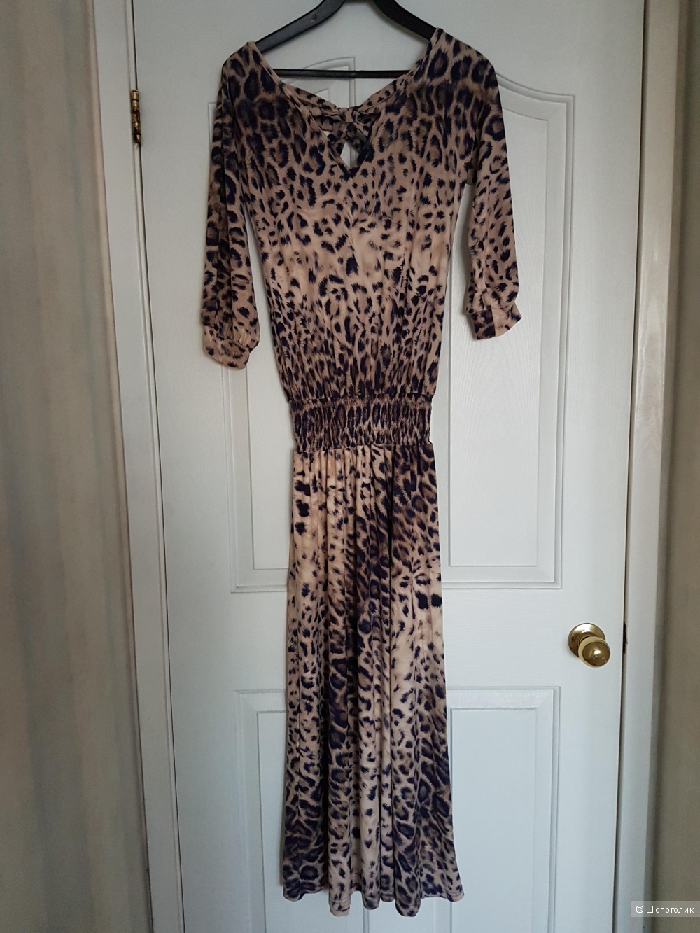Платье MadaM T 44 размера с красивым леопардовым принтом