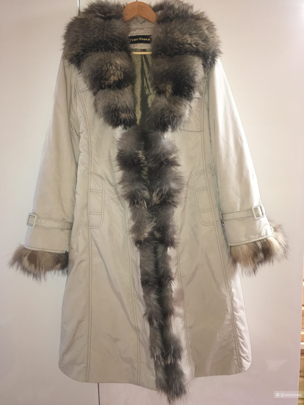 Furs World Пальто 2в1 весна-осень/зима 46-48
