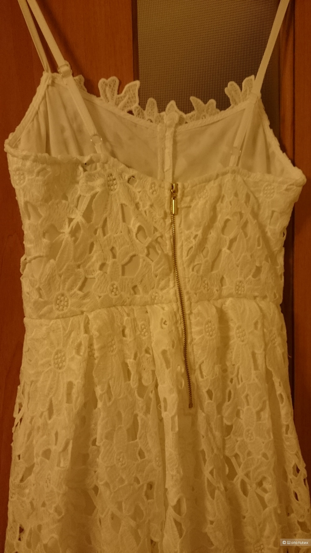 Белое кружевное платье р-р 42