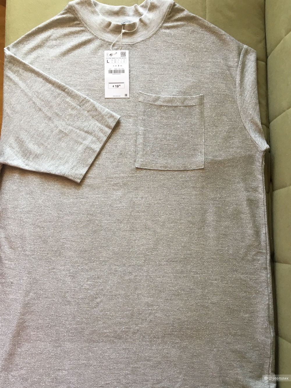Платье-футболка Zara, размер L