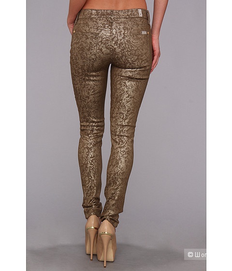 7 FOR ALL MANKIND летние золотые джинсы р.28 (44).новые.оригинал
