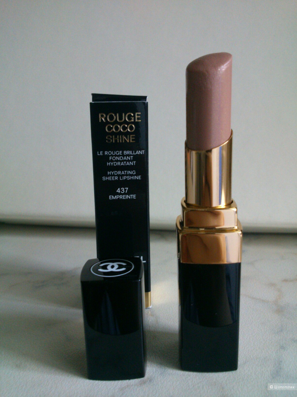 CHANEL Rouge Coco Shine Hydrating Sheer Lipshine №437 Empreinte.