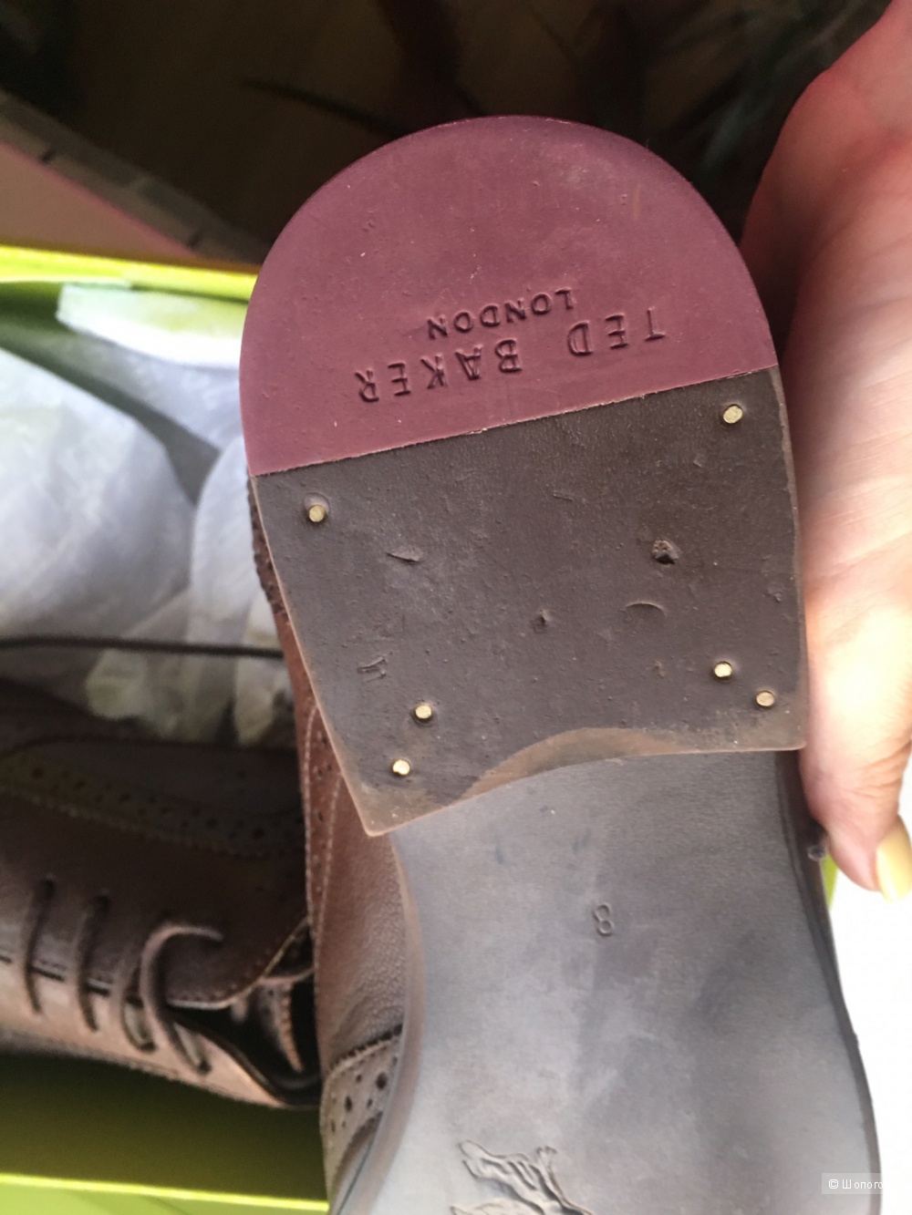 Кожаные туфли Ted Baker рос.41 размер ( европ. 42 размер). UK8