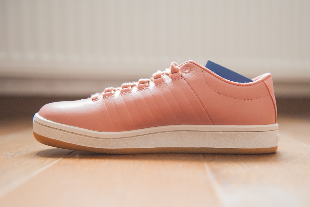 Розовые кожаные кеды K-Swiss р. 4,5 UK - 37, 5 EUR