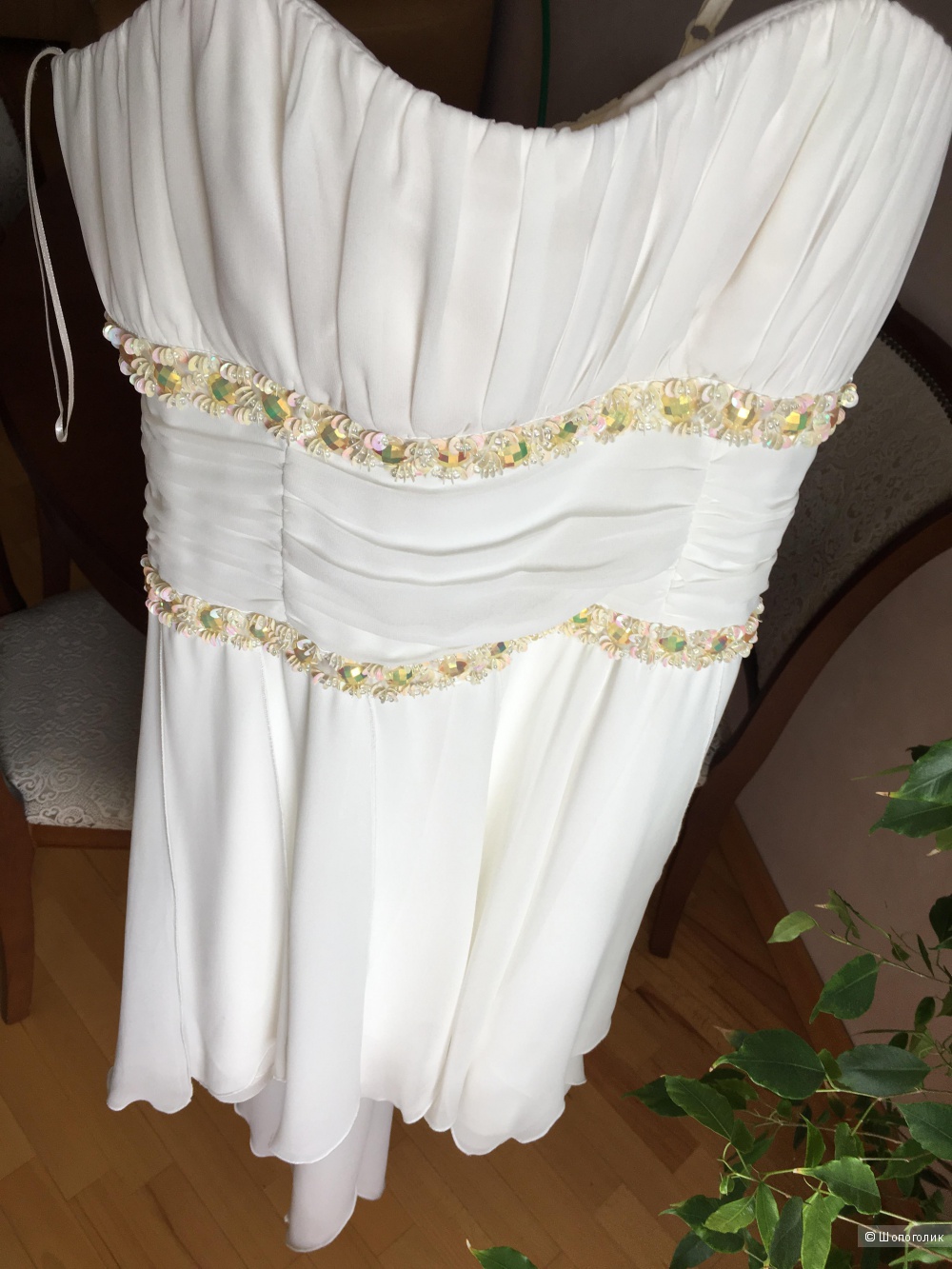Платье свадебное или на девичник  44 размер