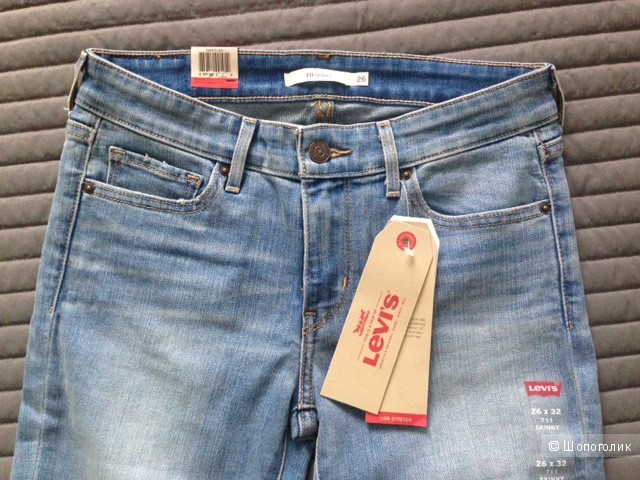Levi's 711 26х32 новые женские джинсы